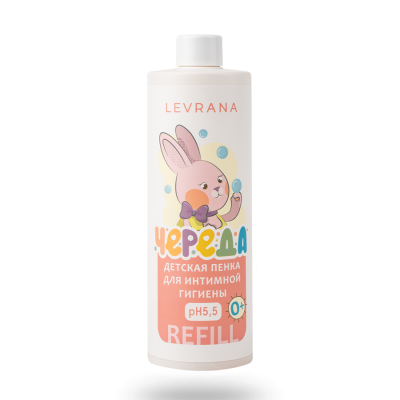 Детская пенка для интимной гигены "Череда" Levrana